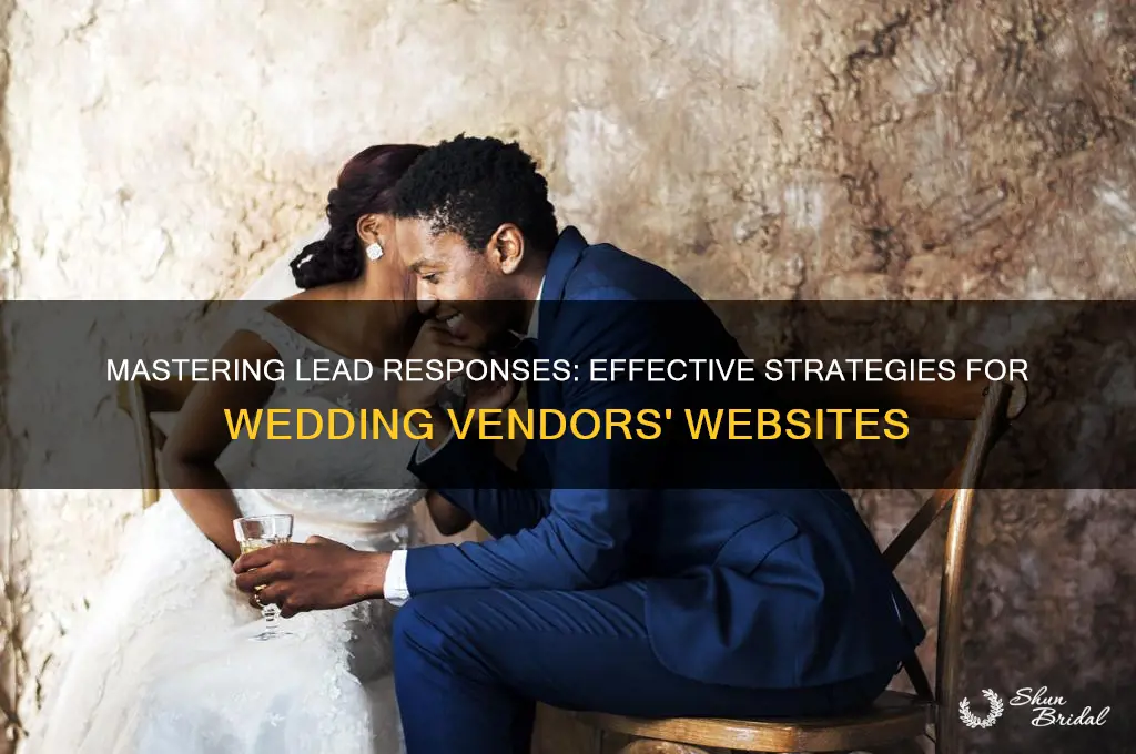 how to respond to leads wedding vendors website