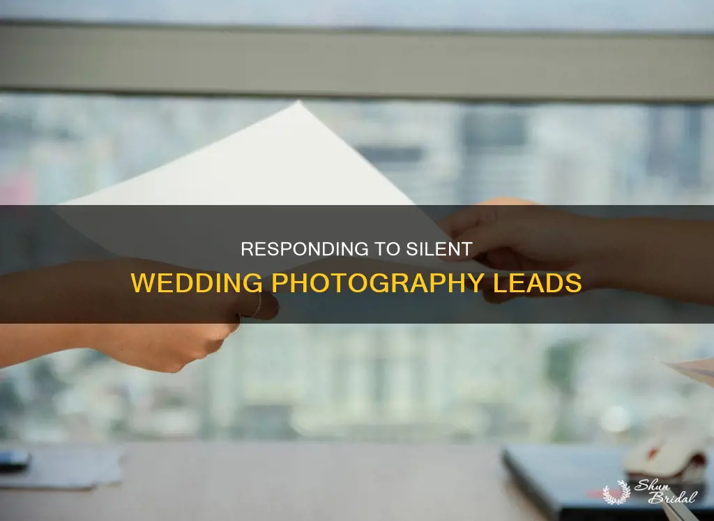how to respond to unresponsive wedding photography inquiries