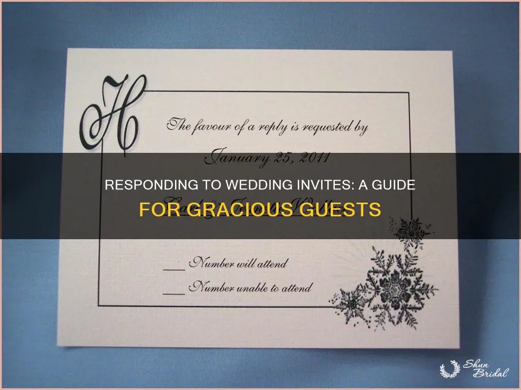 how to respond to wedding invitation m