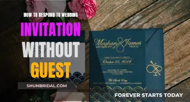 Responding to a Wedding Invitation Without a Plus-One