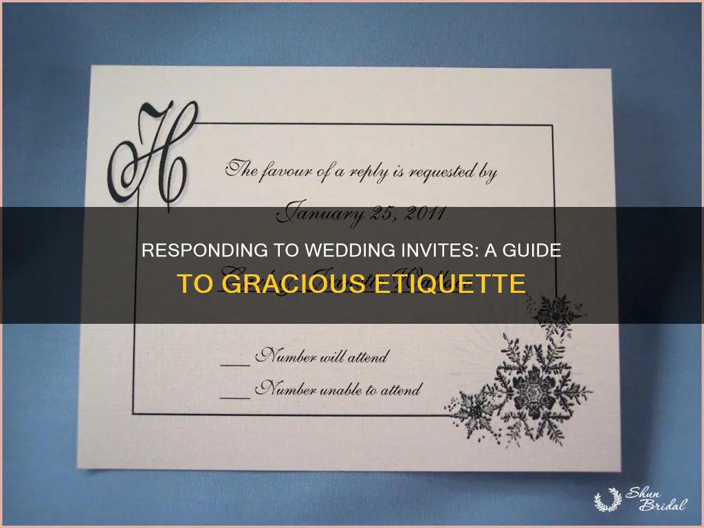 how to respond to wedding invitations