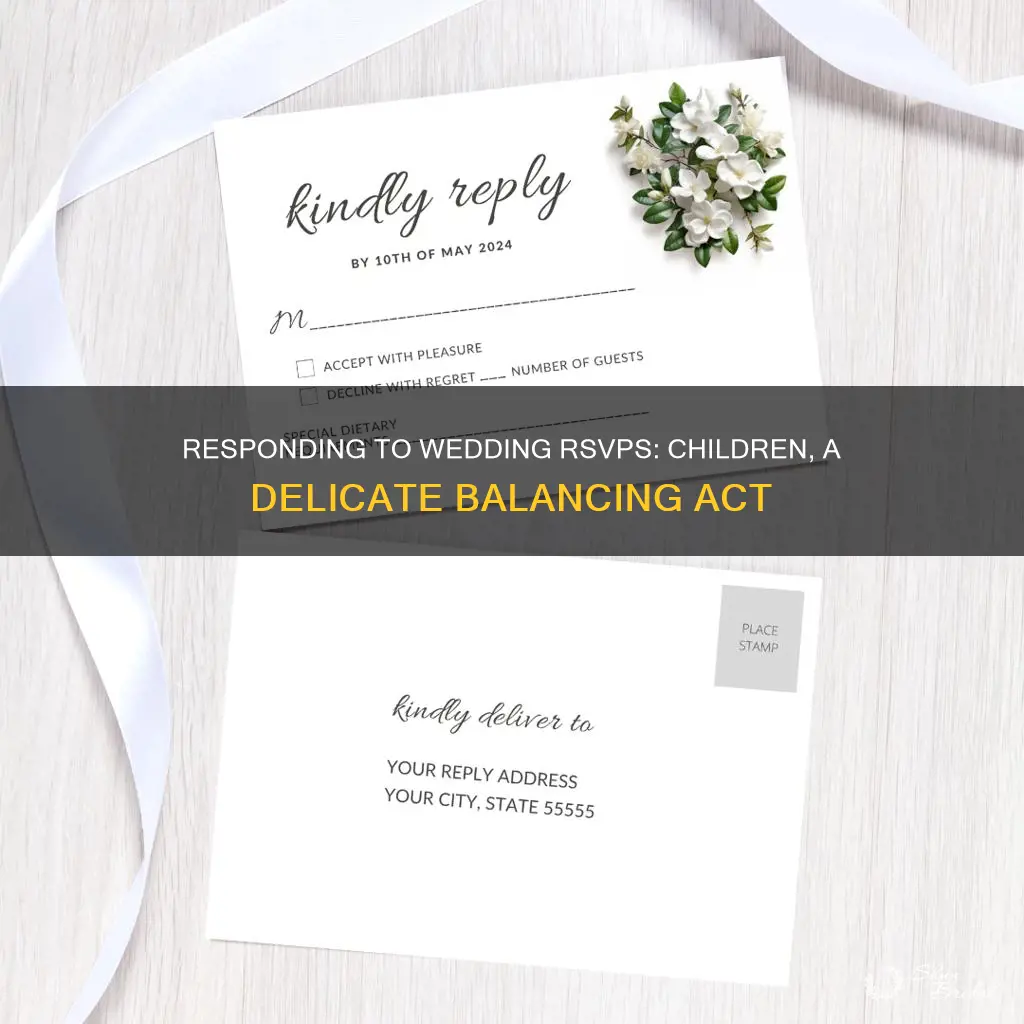 how to respond to wedding rsvp with child