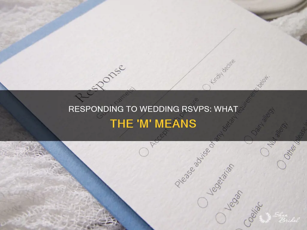how to respond to wedding rsvp with m