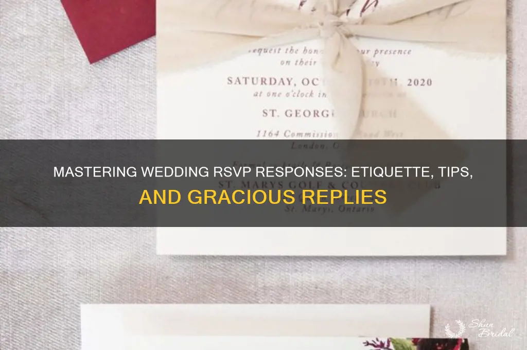 how to respond to wedding rsvps