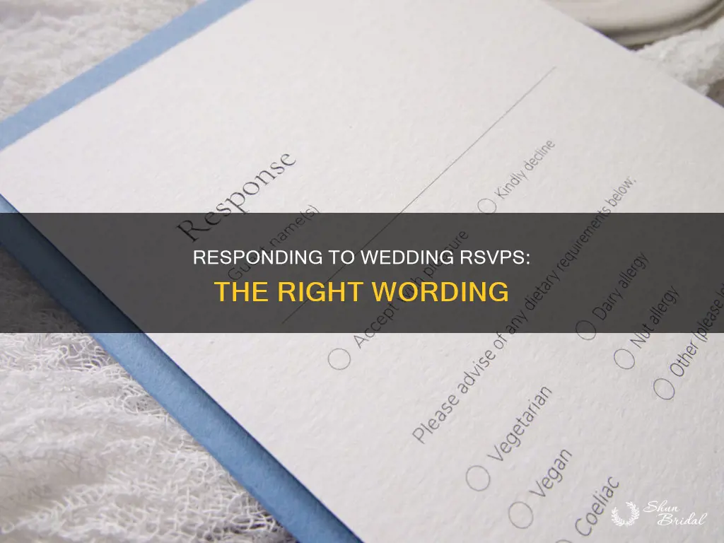 how to response to wedding rsvp wording