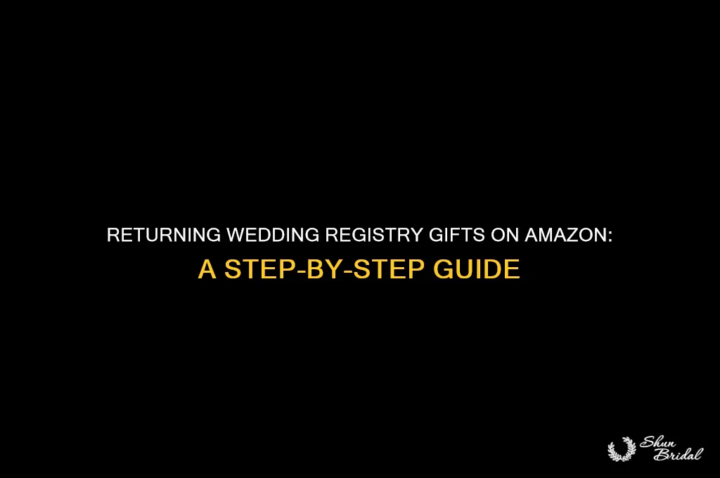 how to return a wedding registry gift on amazon
