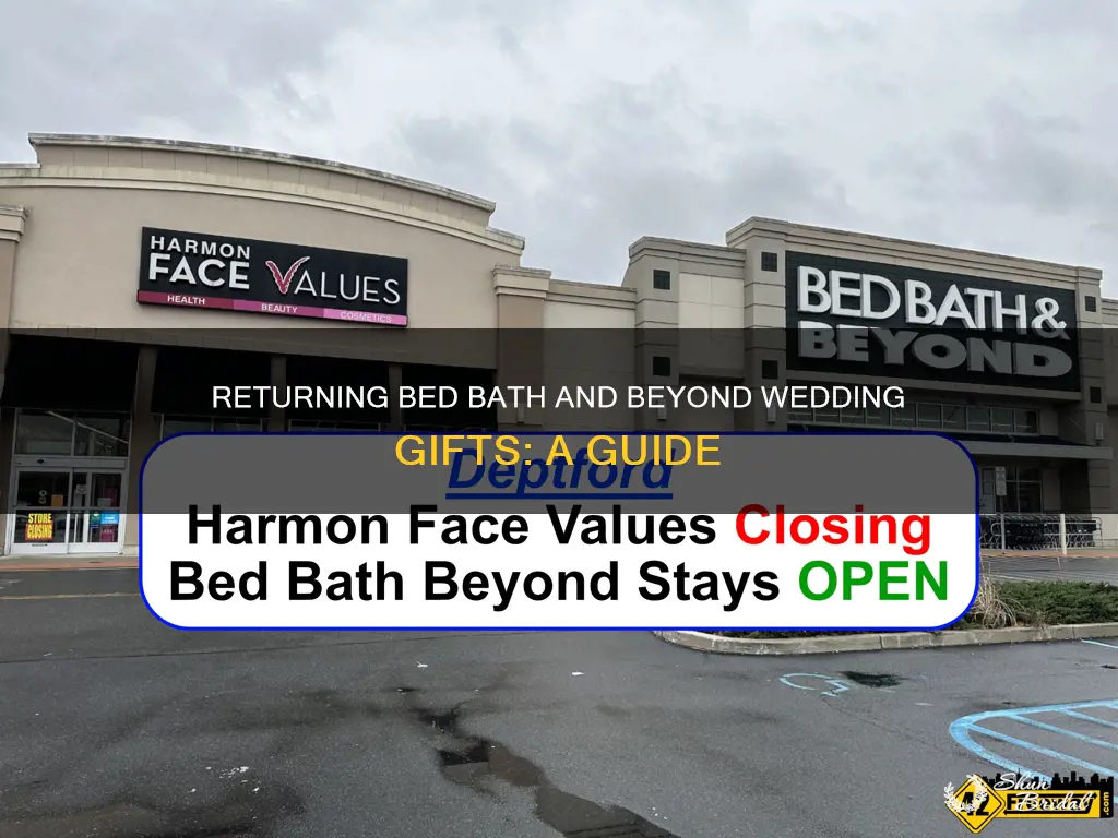 how to return bed bath and beyond wedding registry