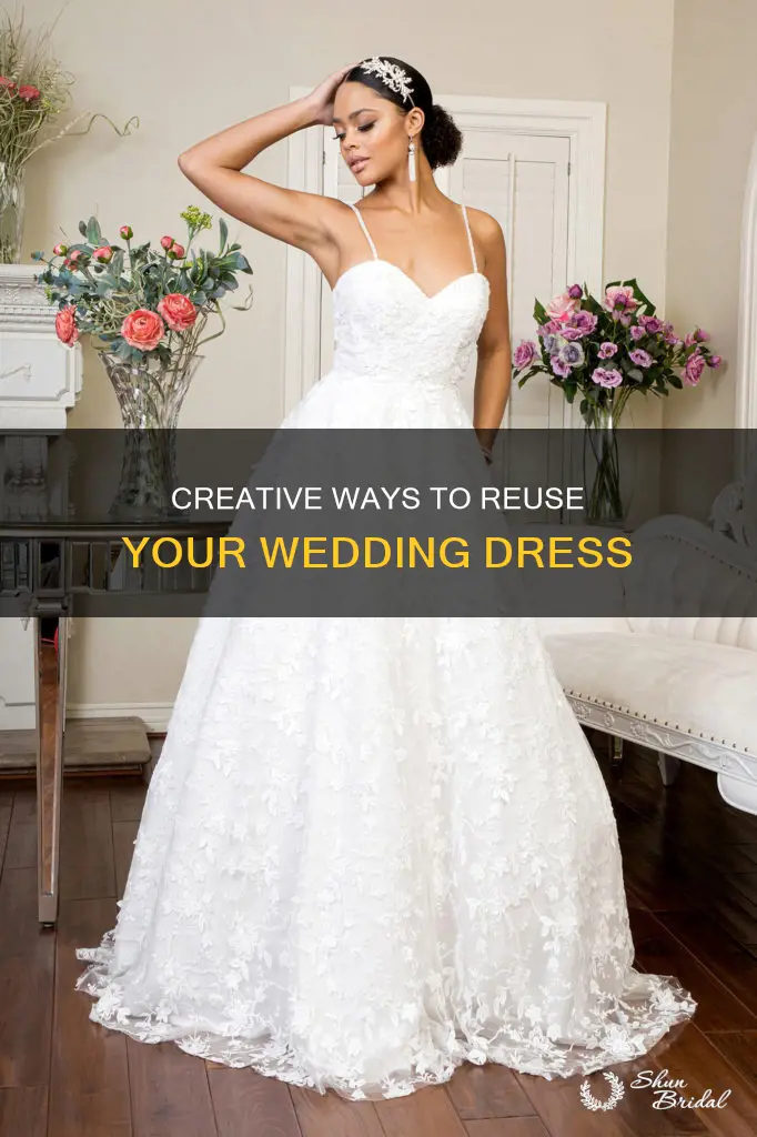how to reuse wedding dress