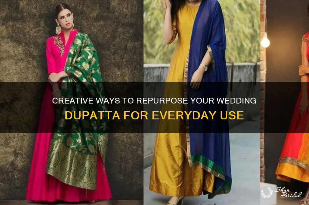 how to reuse wedding dupatta