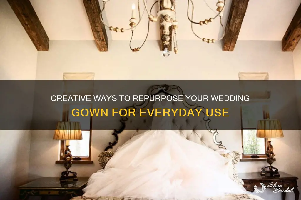 how to reuse wedding gown