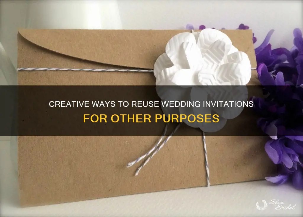 how to reuse wedding invitations