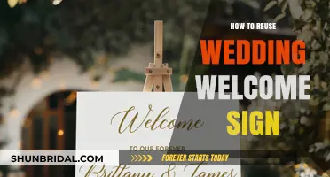 Creative Ways to Repurpose Your Wedding Welcome Sign for Home Decor