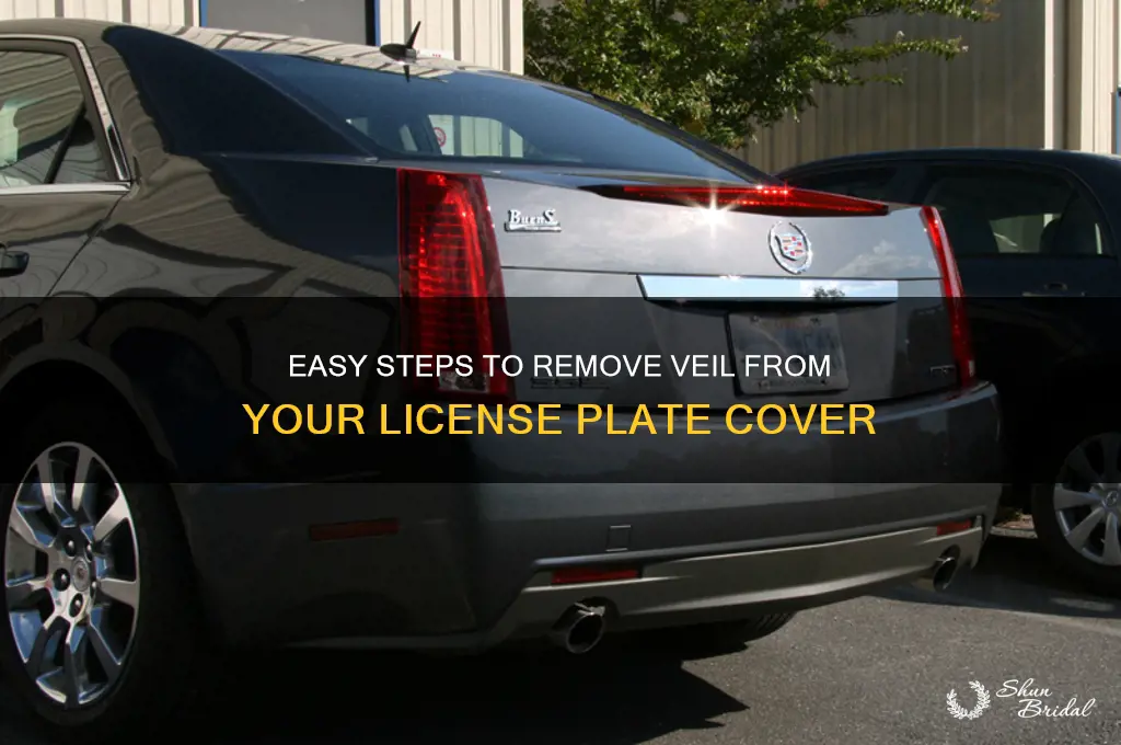 how to revove veil from license plate cover
