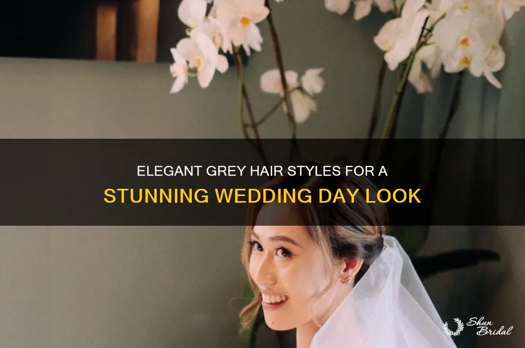 how to rock grey hair on wedding day