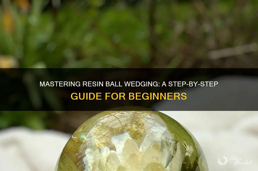 how to rol resin ball wed