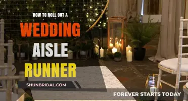 Perfectly Laid: A Step-by-Step Guide to Rolling Out Your Wedding Aisle Runner