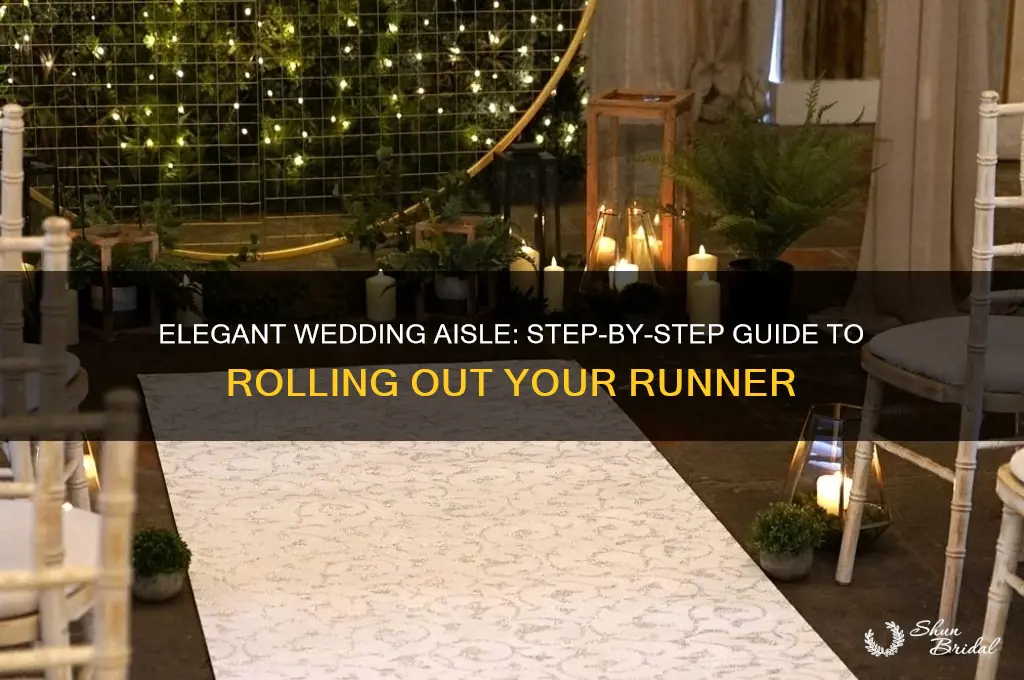 how to roll out wedding runner