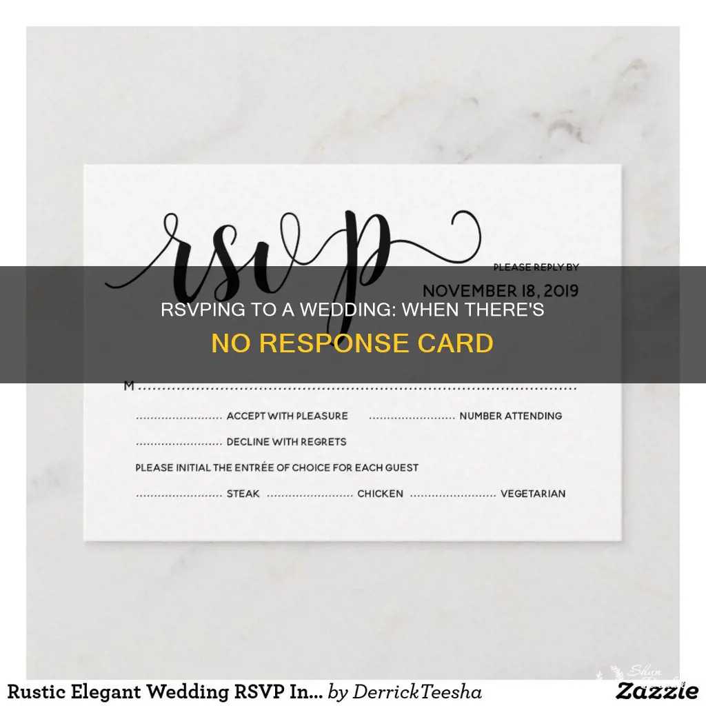 how to rsvp a wedding invitation without response card