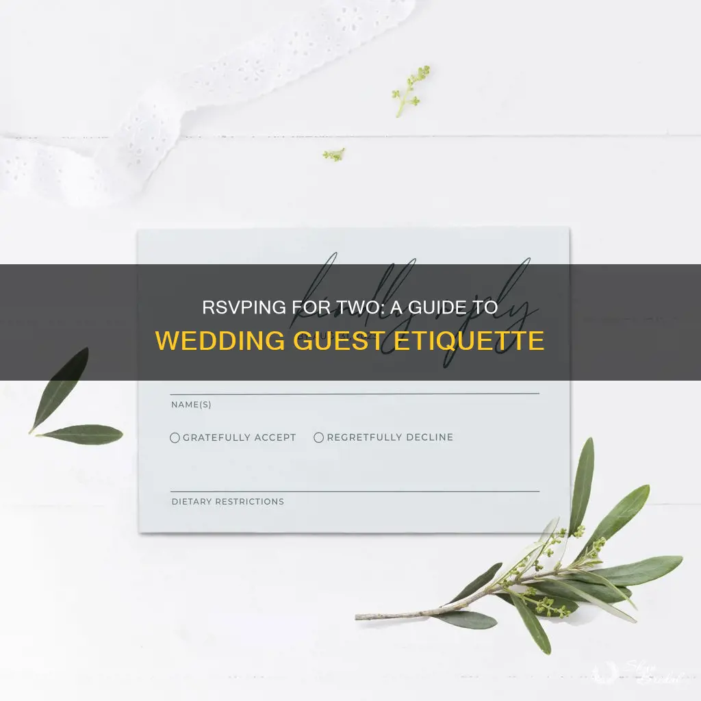 how to rsvp for wedding for two