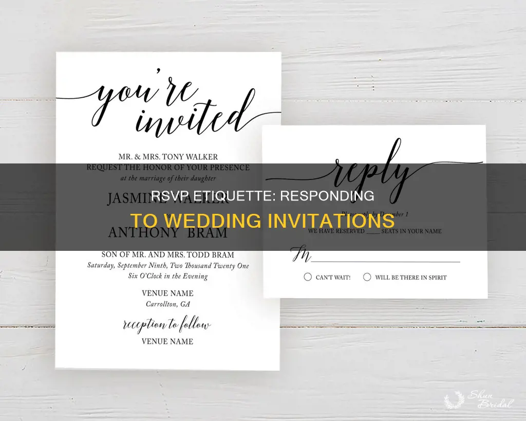 how to rsvp to wedding invitation etiquette