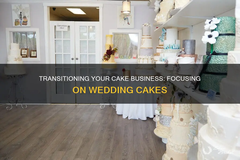 how to rtransistion your cake business to just wedding cakes