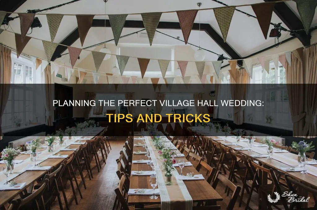 how to run a village hall wedding