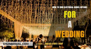 Outdoor Wedding Lighting: Safely Running Electrical Wires for Your Big Day