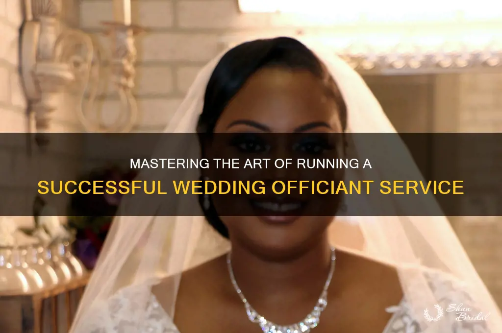 how to run s successful wedding officient service