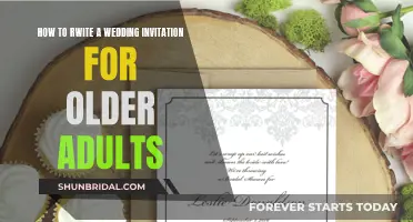 Writing Wedding Invitations for Older Adults: A Guide