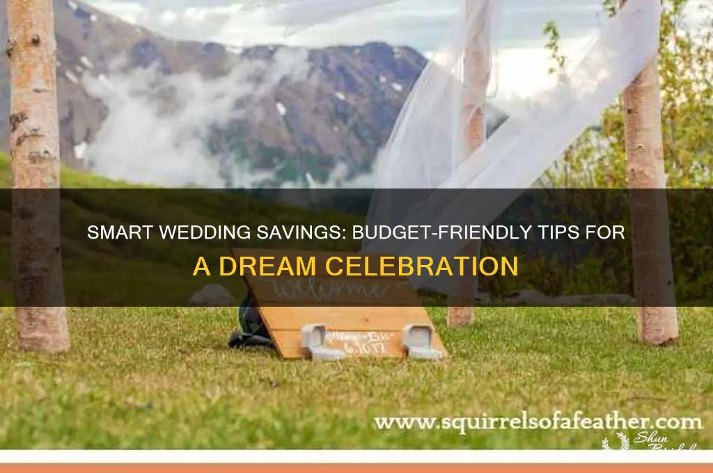 how to save a lot of money on a wedding