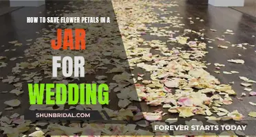 Preserving Wedding Flower Petals: Jar Storage Tips