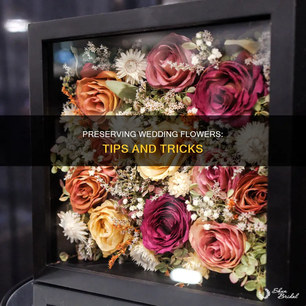 how to save flowers from wedding