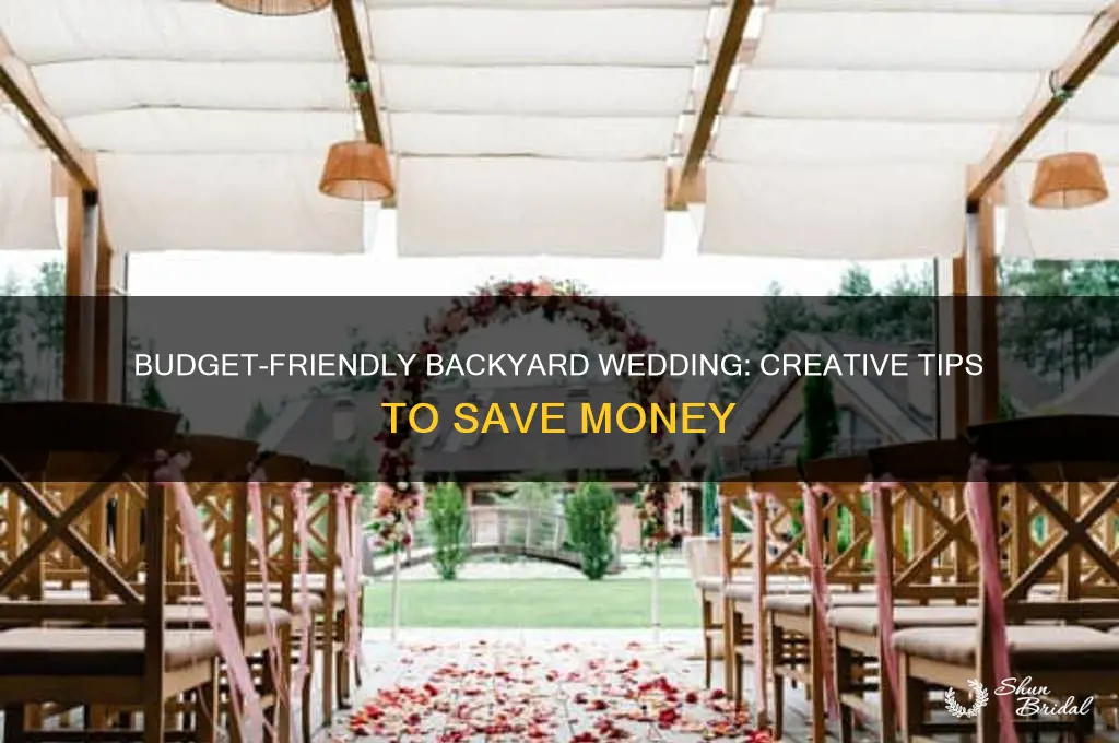 how to save money backyard wedding