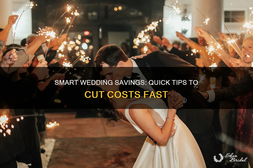 how to save money fast for wedding