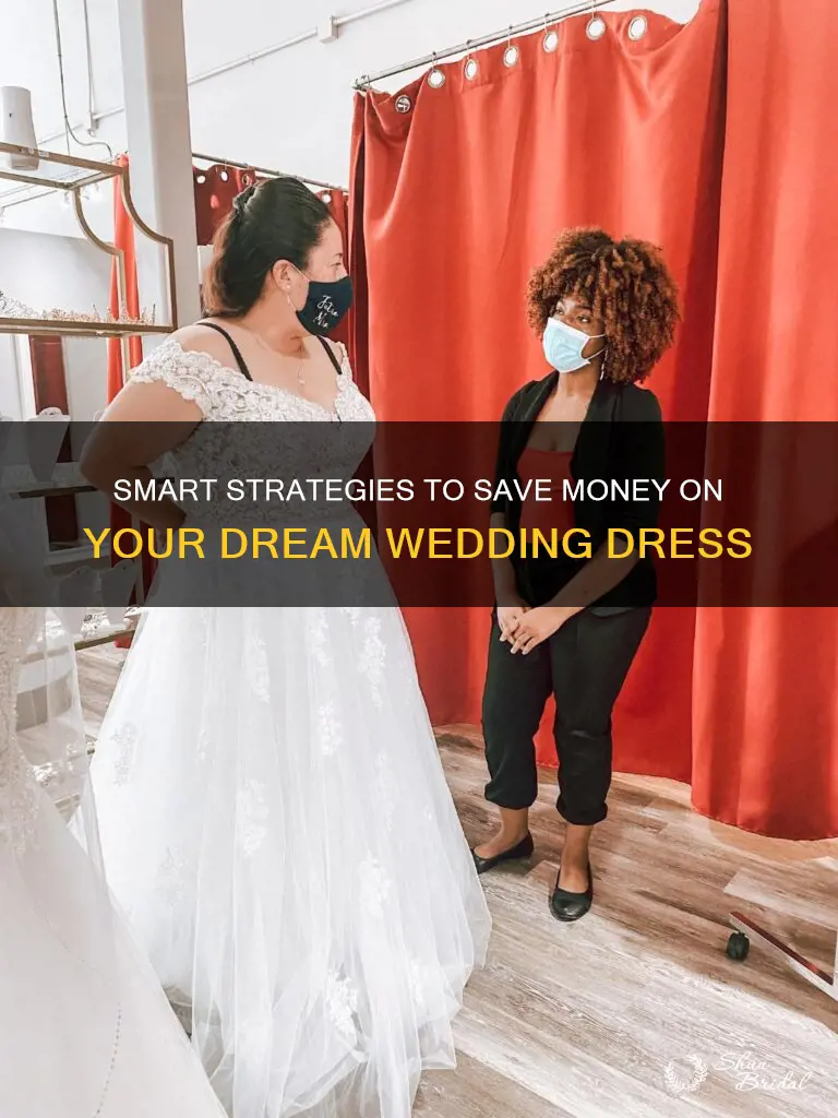 how to save money for a wedding dress