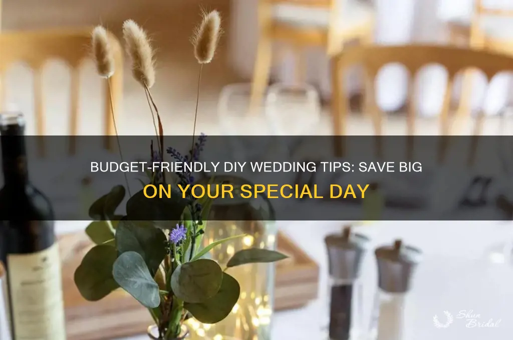 how to save money on a diy wedding