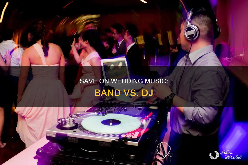 how to save money on a wedding band music dj