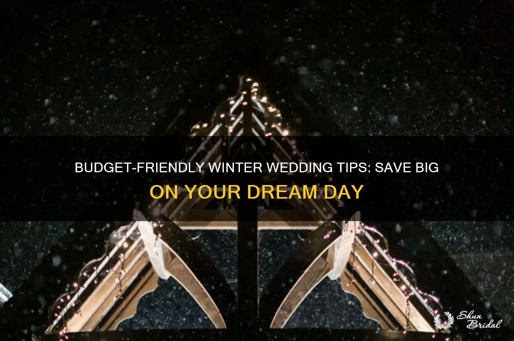 how to save money on a winter wedding