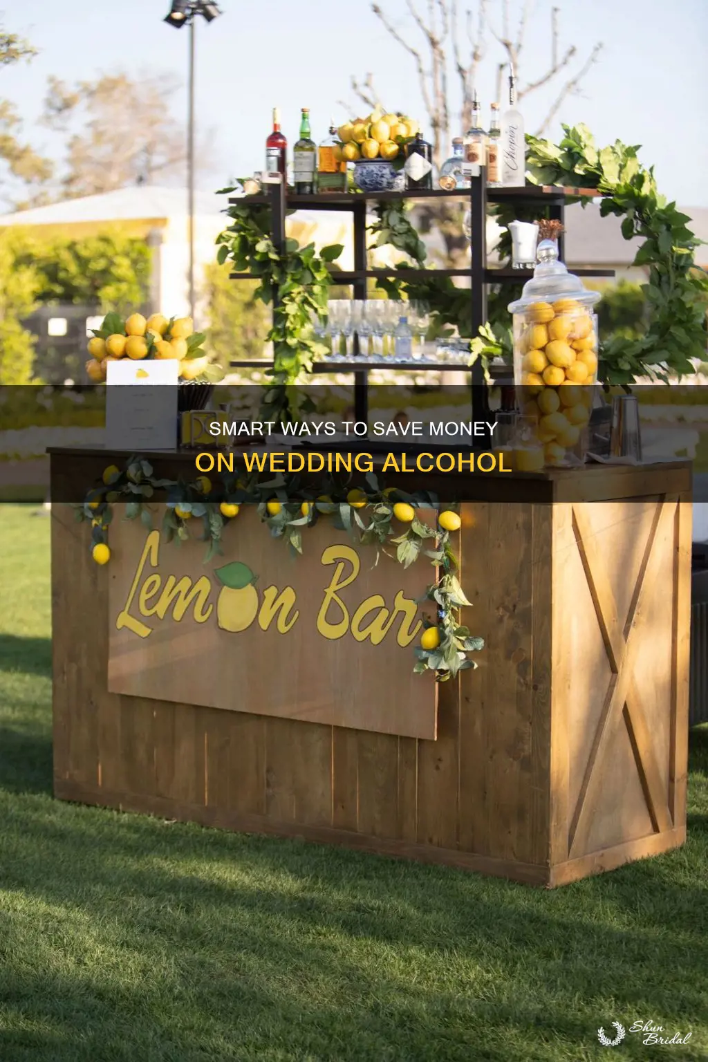 how to save money on alcohol at wedding reception