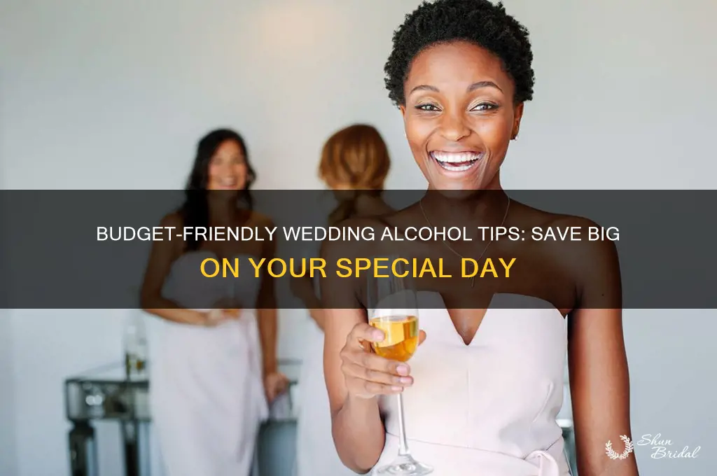how to save money on alcohol for a wedding