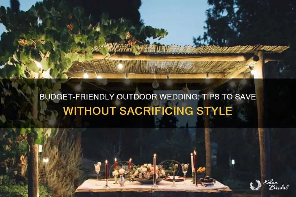 how to save money on an outdoor wedding