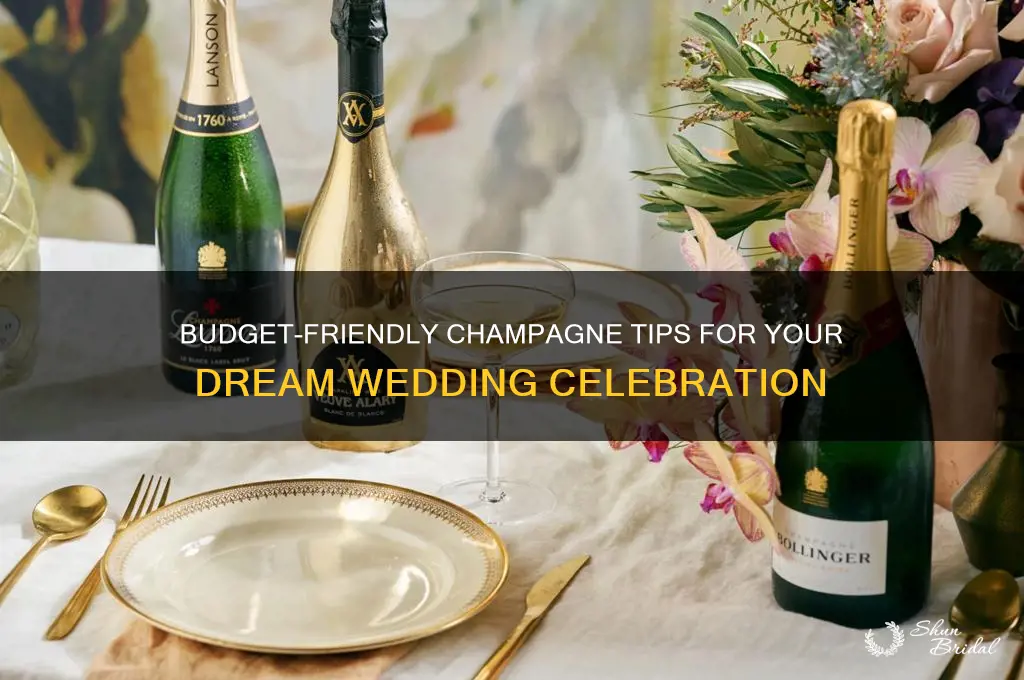 how to save money on champagne for weddings
