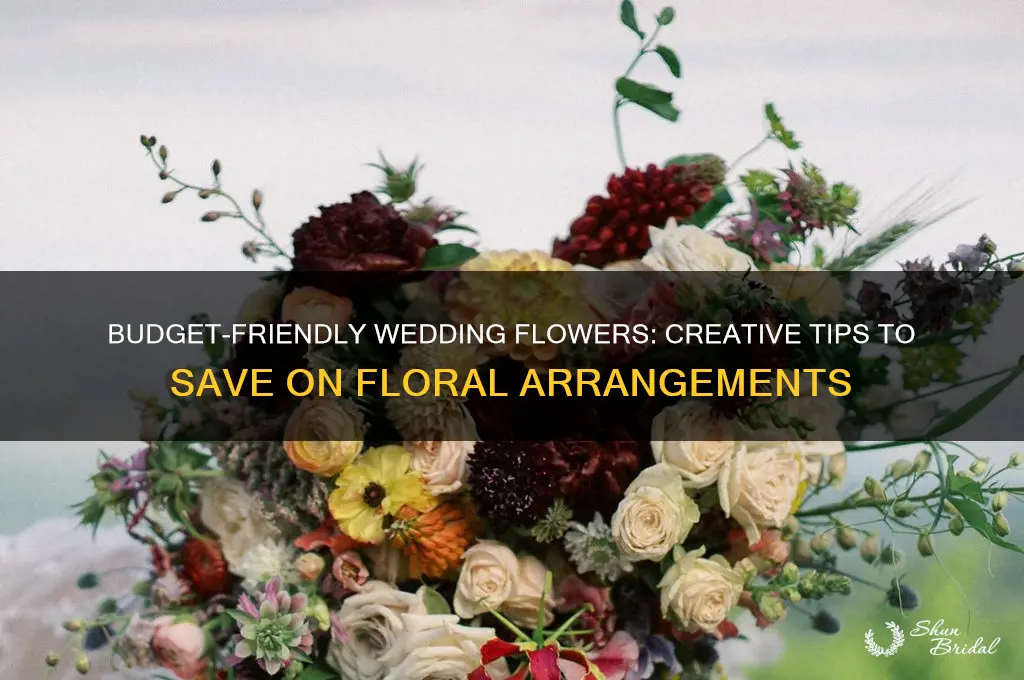 how to save money on floral arrangements for wedding