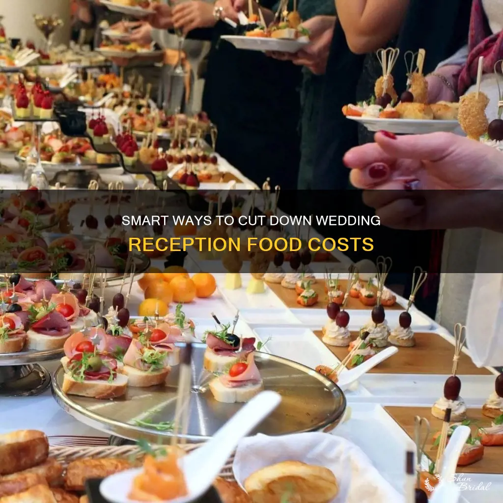 how to save money on food cost for wedding reception