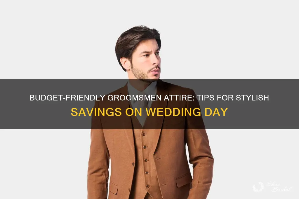 how to save money on groomsmen attire