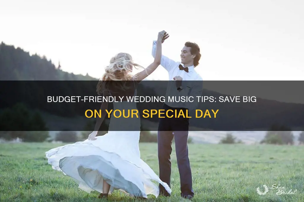 how to save money on music for wedding