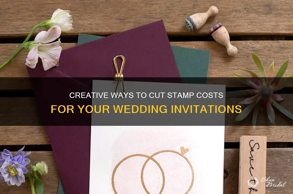 how to save money on stamps for wedding