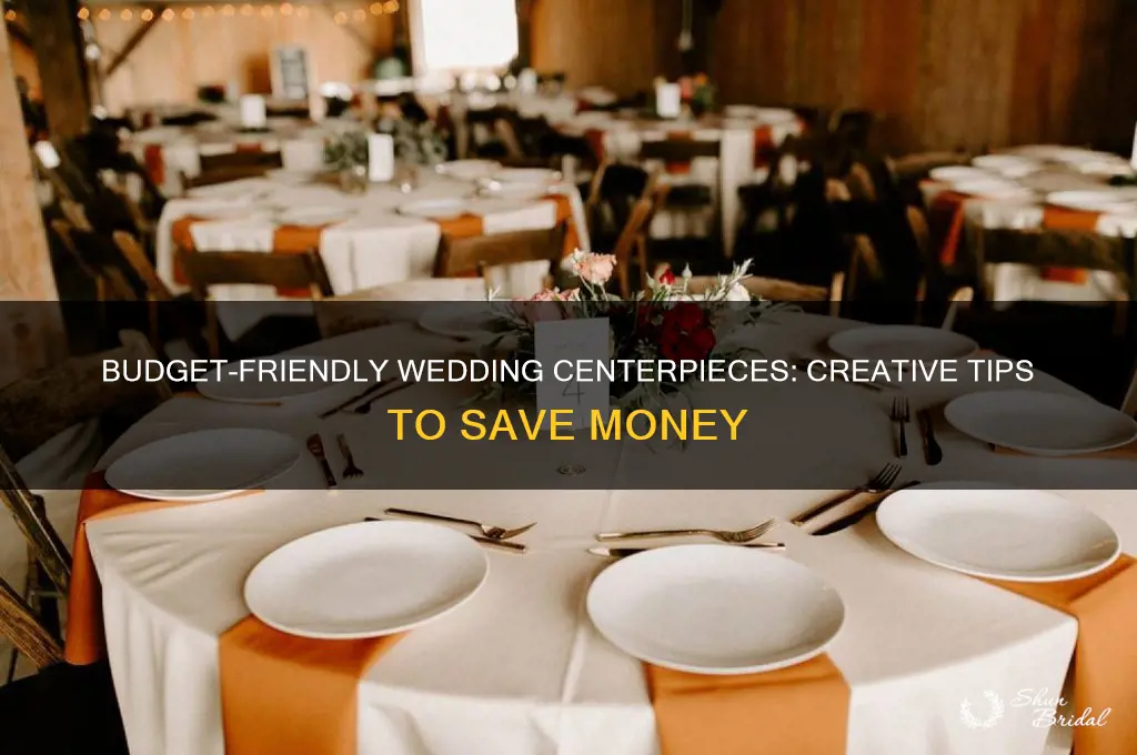 how to save money on wedding centerpieces