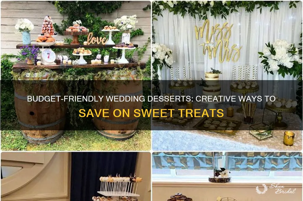 how to save money on wedding desserts