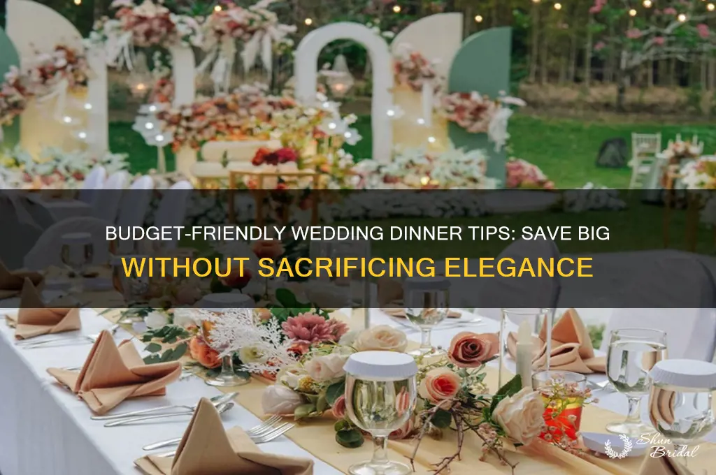 how to save money on wedding dinner